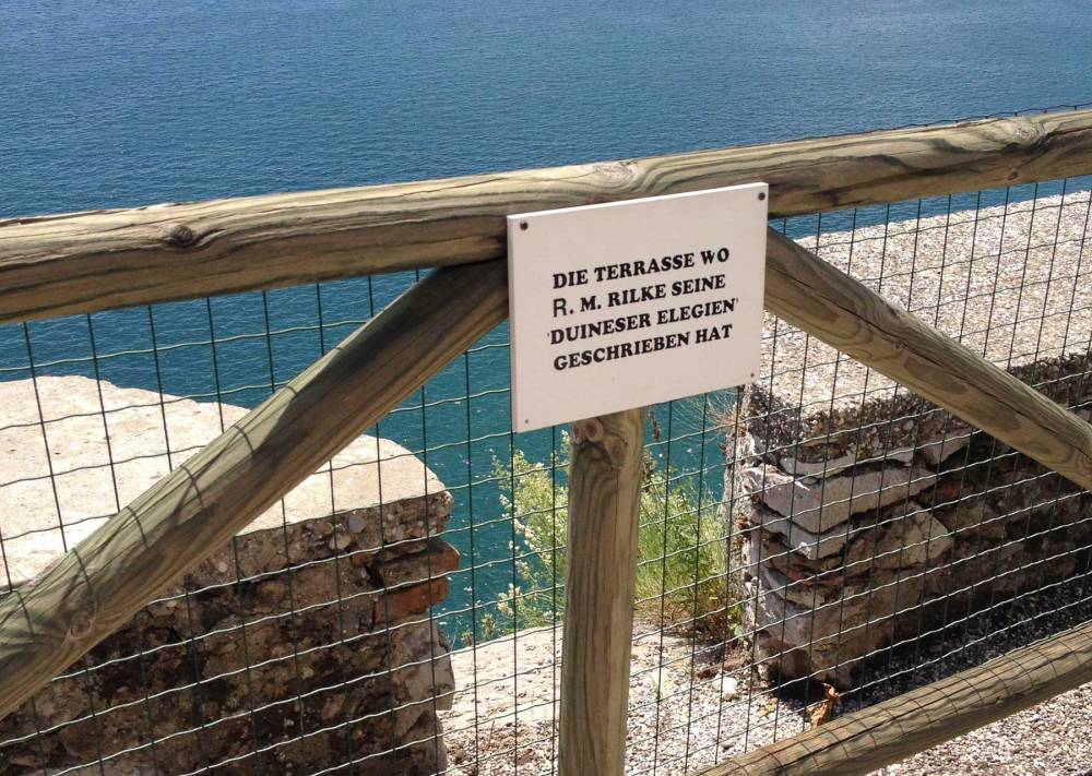 Terrasse auf Schloss Duino