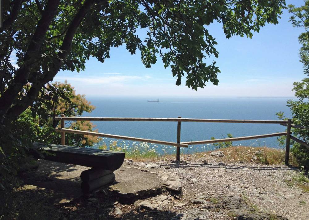 Ausblick vom Rilkeweg in Italien