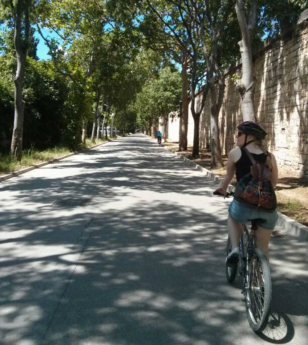 Fahrradfahren in Pula