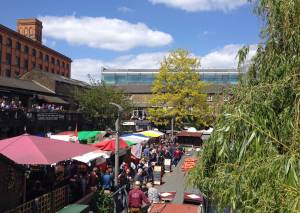 Ausblick über den Camden Market in London