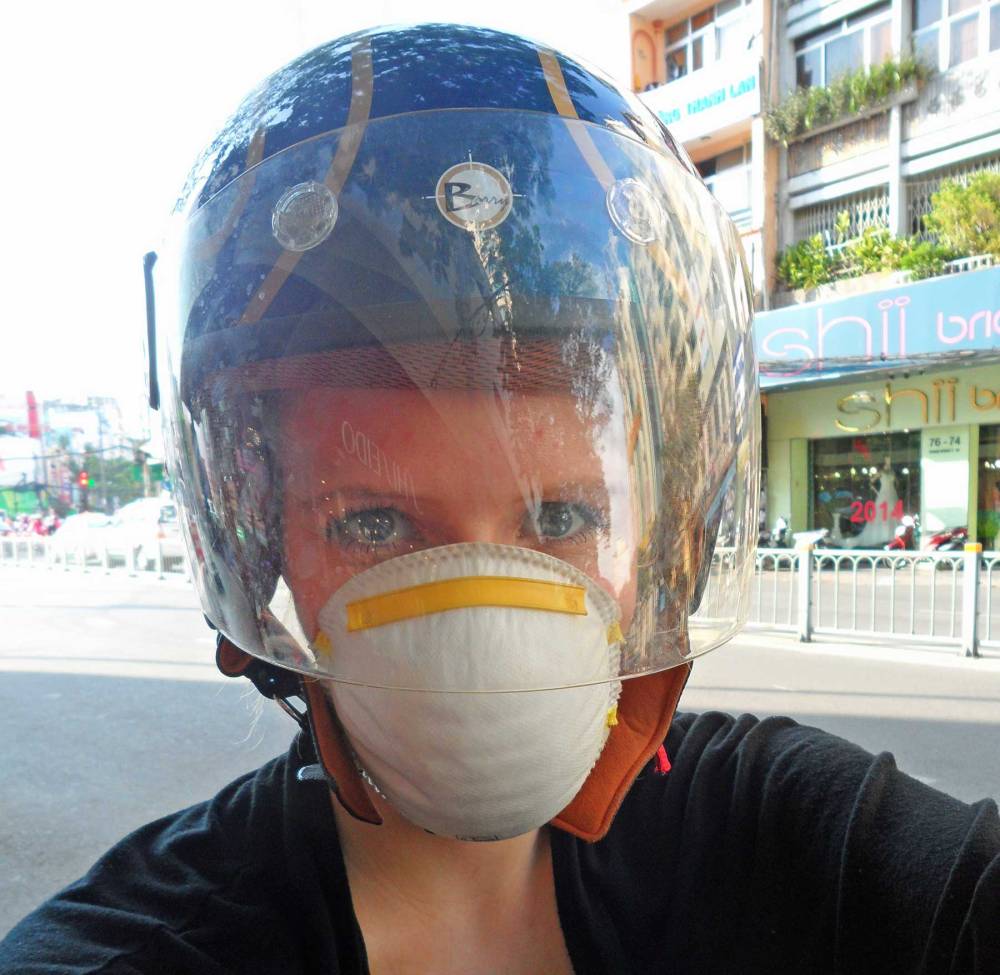 Staubmaske als Staubfilter für Ho Chi Minh City
