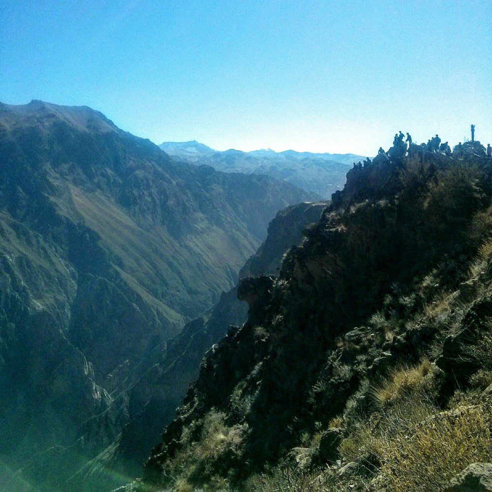 Aussichtspunkt für den Cruz del Condor im Colby Canyon in Peru