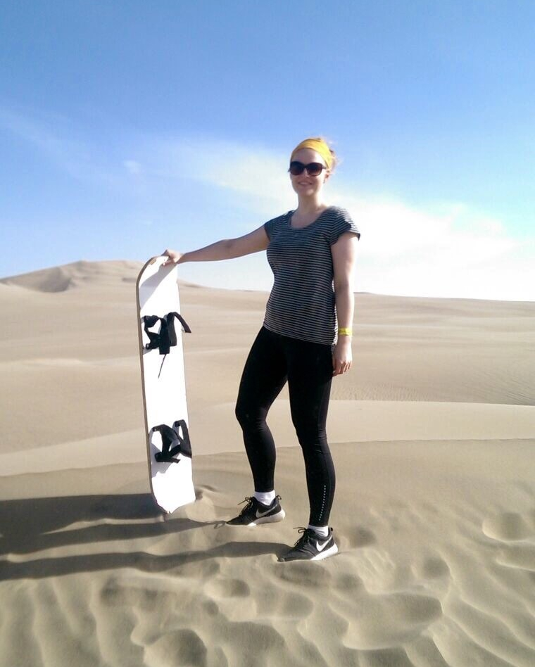Sandboarden in Peru