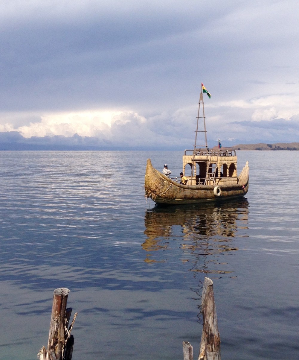 Boot auf dem Titicaca-See