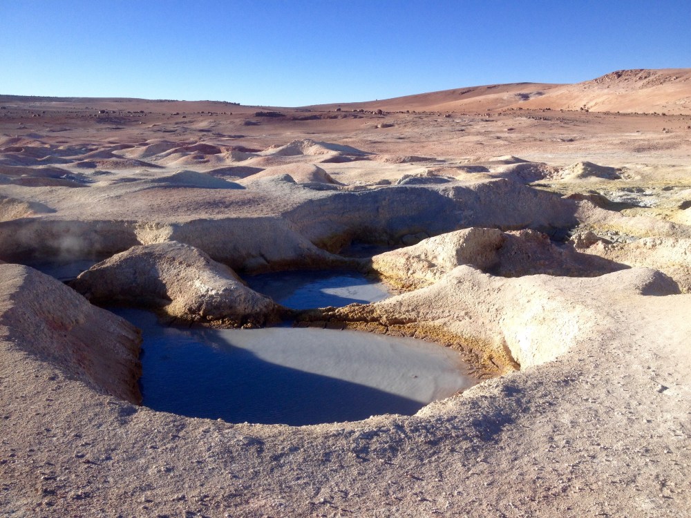 Schwefelloch in Bolivien