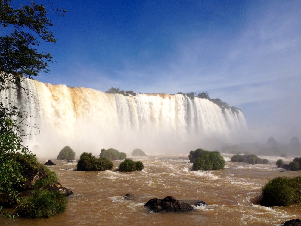 Wasserfälle bei Iguazu auf der brasilianischen Seite